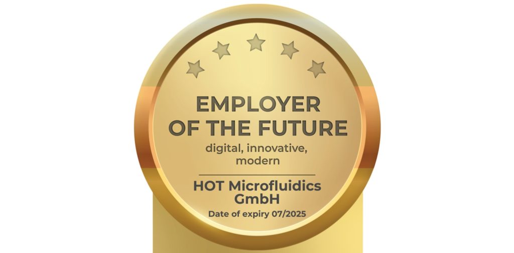 AdZ-Seal "Employer of the Future", awarded to HOT Microfluidics GmbH (fluidXlab)